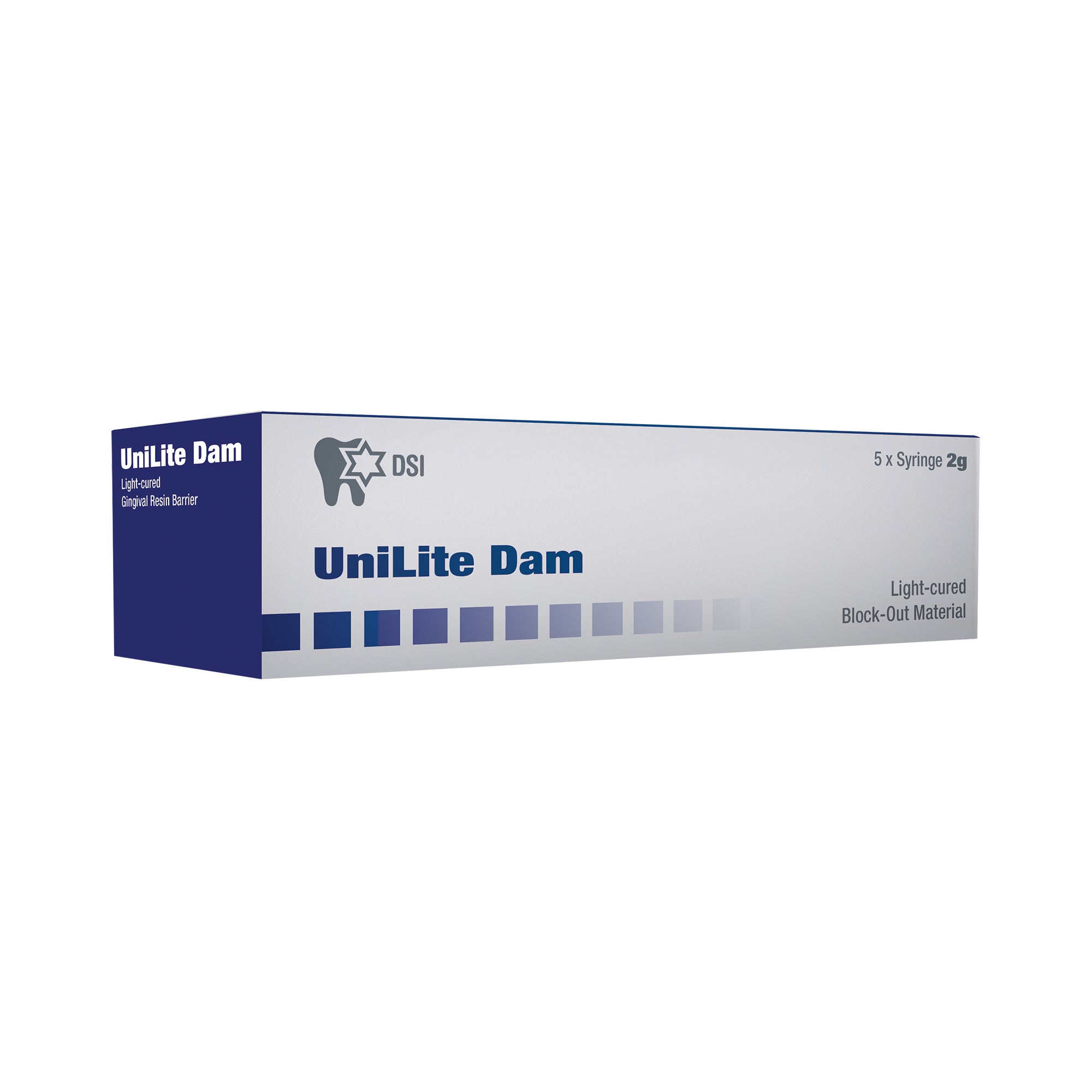 DIP UniLite Dam Light Curing Gingival Barrier 5x2g syringes