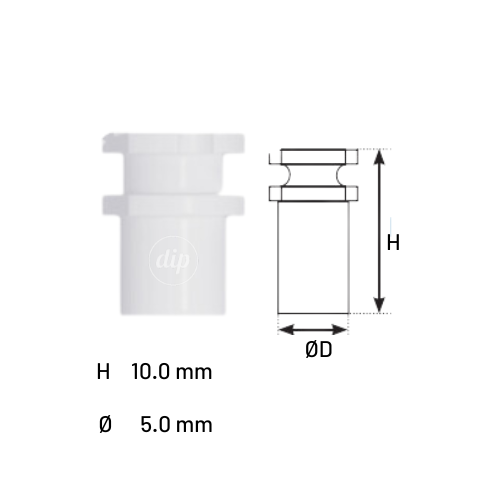 Snap-On Plastic for Transfer-Abutments for Internal Hex Connection