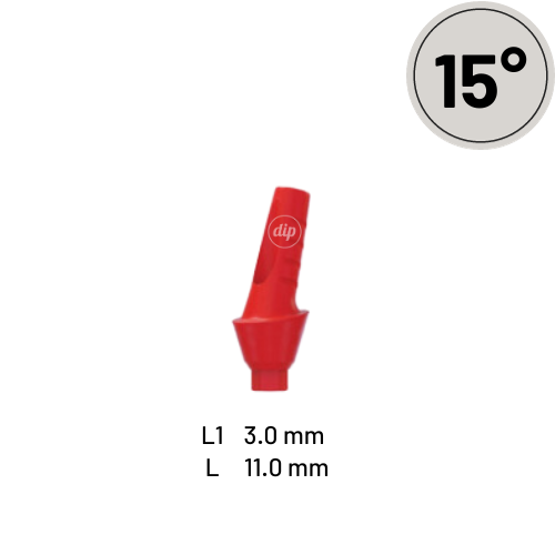 15° Angled Castable Anatomic Abutment for Internal Hex RP 3.5