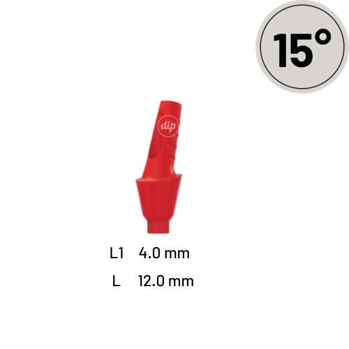 15° Angled Castable Anatomic Abutment for Internal Hex RP 3.5