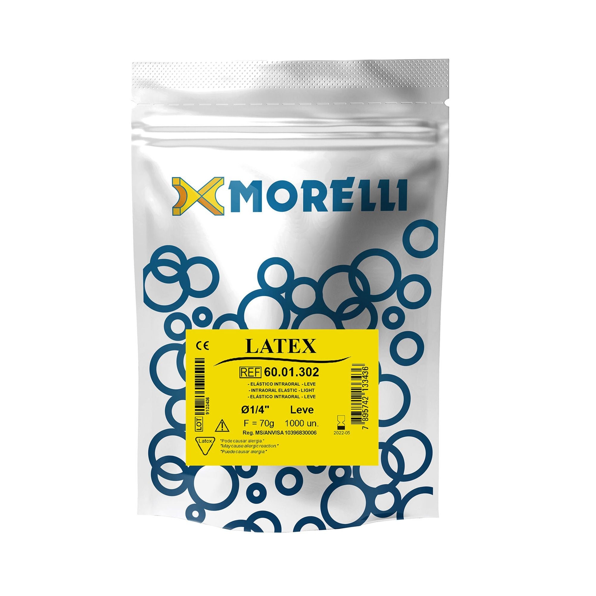 Morelli Orthodontic Latex Intraoral Elastics 2.5oz Light 1000pcs