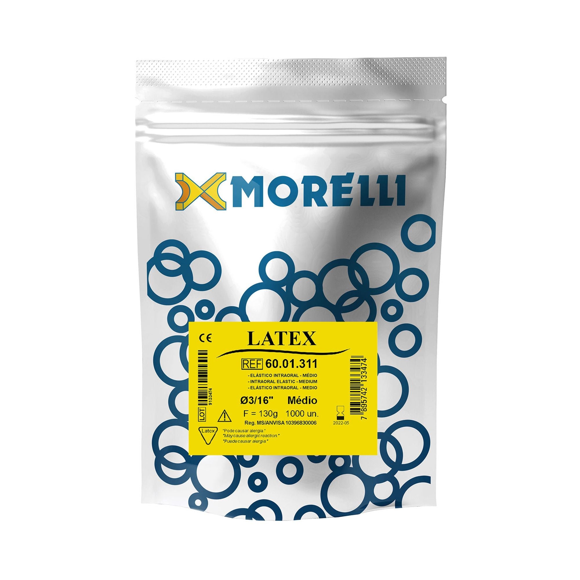 Morelli Orthodontic Latex Intraoral Elastics 4.5oz Medium 1000pcs