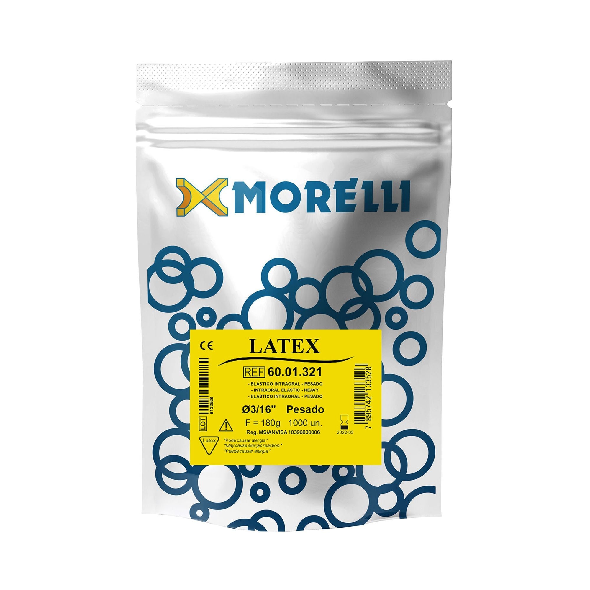 Morelli Orthodontic Latex Intraoral Elastics 6.5oz Heavy 1000pcs