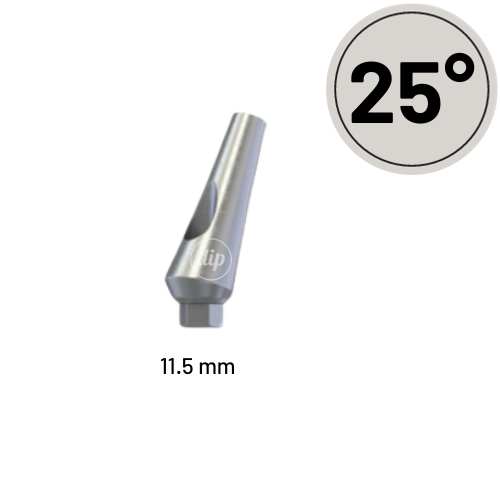 25° Angled Titanium Abutment for Internal Hex RP 3.5