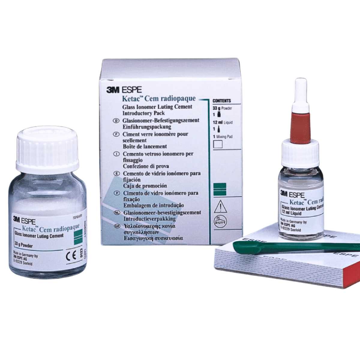 3M Ketac Cem Glass Ionomer Cement 33g Powder + 12ml Liquid