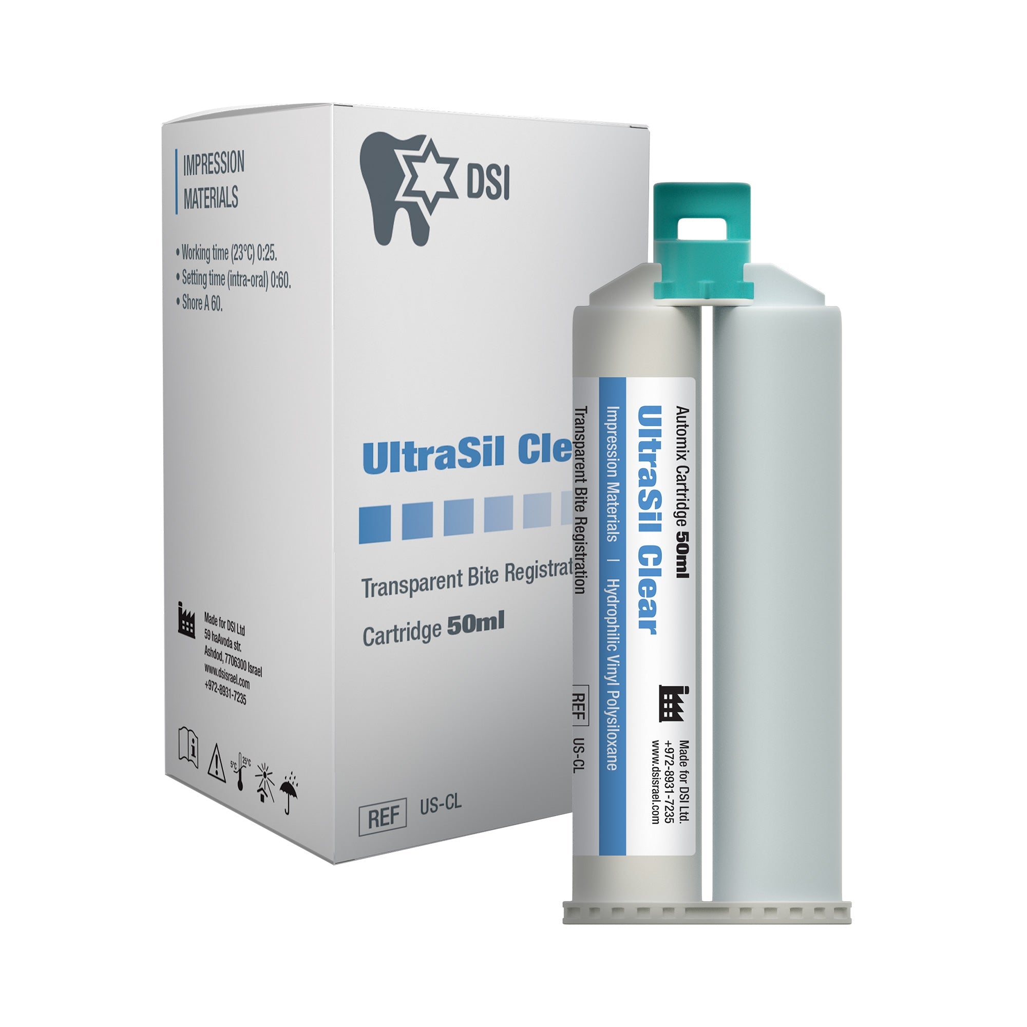 DIP Ultrasil Clear - Transparent Bite Registration Material In 50ml