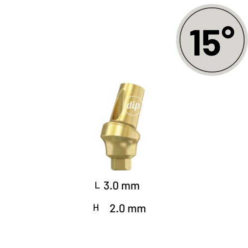 15° Angled Snap-On Transfer-Abutment for Internal Hex RP 3.5