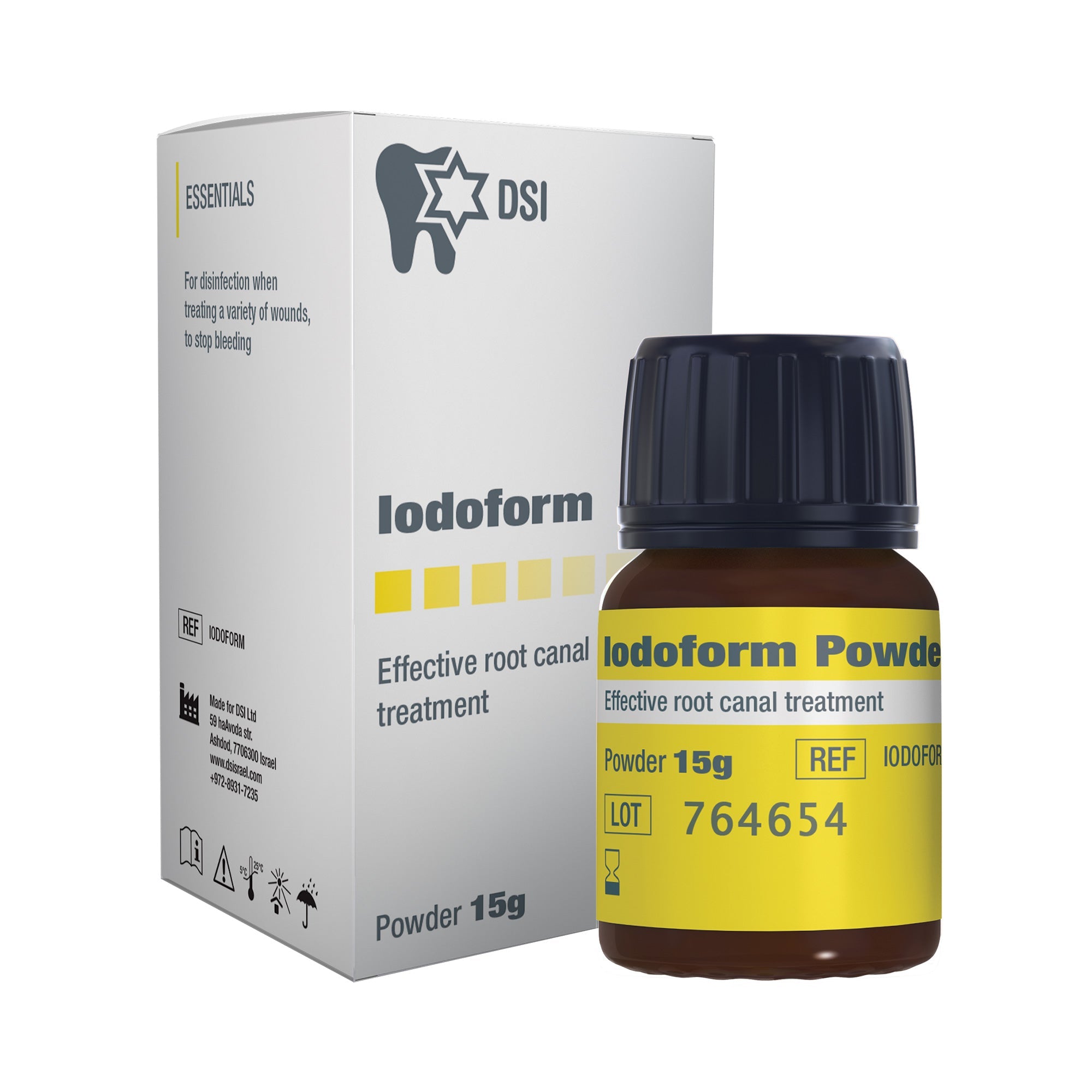 DIP Iodoform Powder For Root Canal Treatment 15g 0.5oz