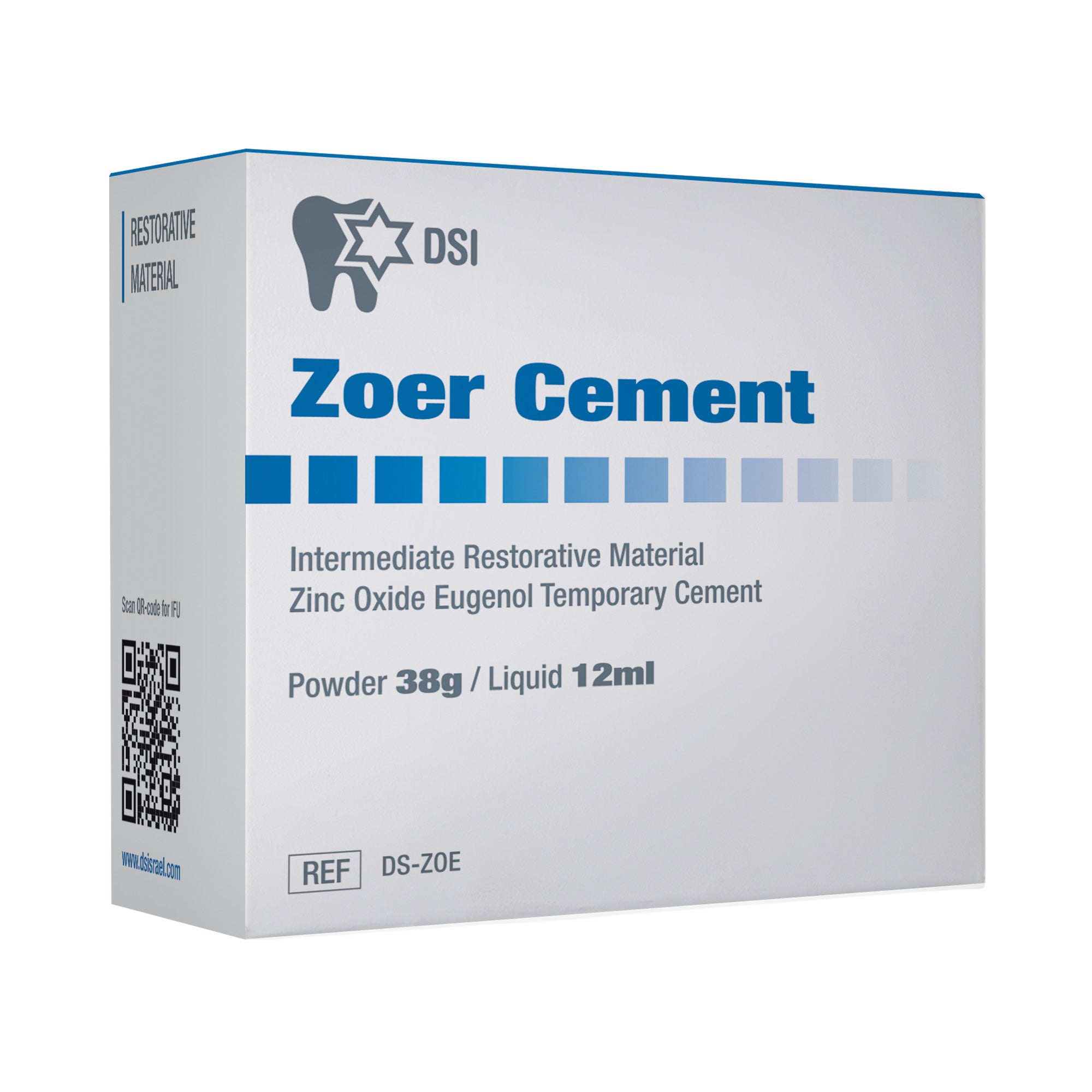 DSI Zoer Zinc Oxide Eugenol Temporary Cement (IRM) 38g + 12ml