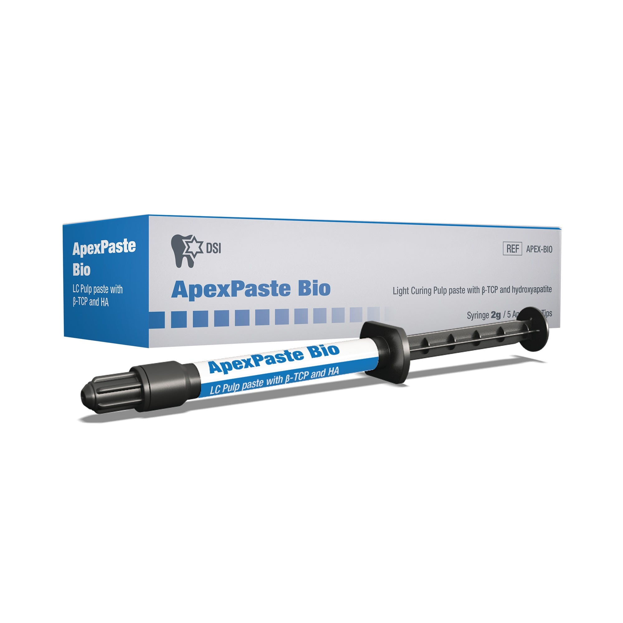 DIP ApexPaste Bio Light Cured Pulp Capping Cavity Liner 2g Syringe