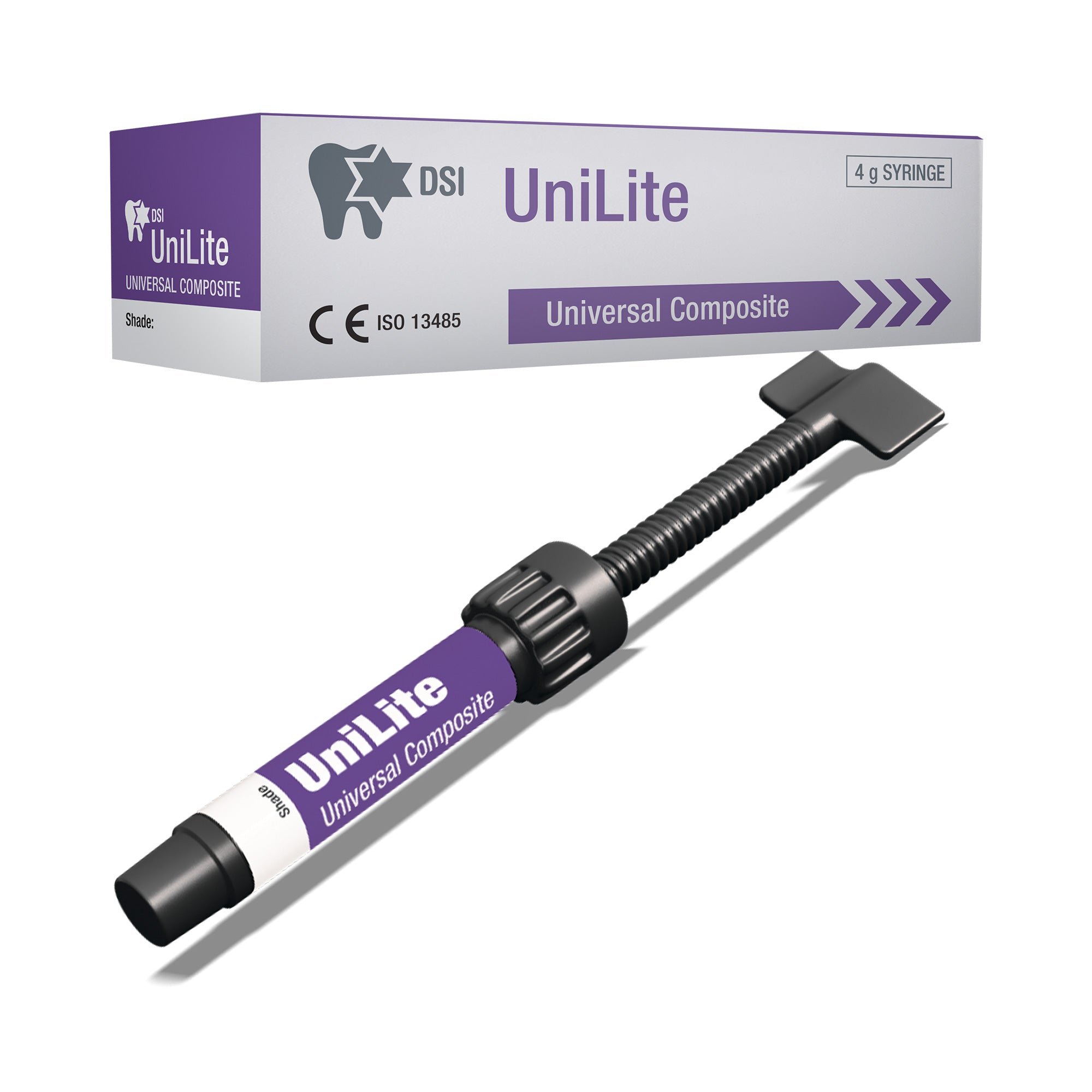 DIP UniLite Micro-Hybrid Composite Restoration Material 4g Syringe