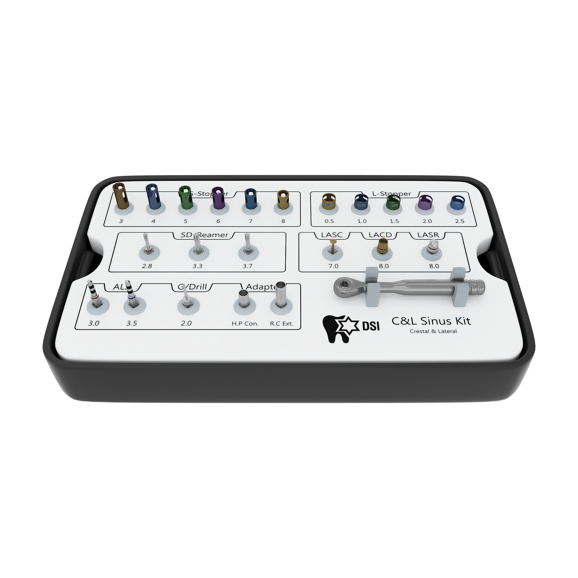 DSI C&L Sinus Kit Crestal and Lateral Sinus Lifting Approaches