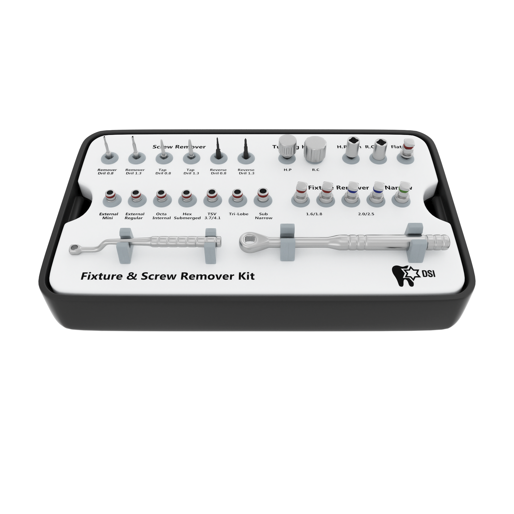 DIP SD-FSR Full Kit For Broken Implant Fixture & Screw Removal Extraction