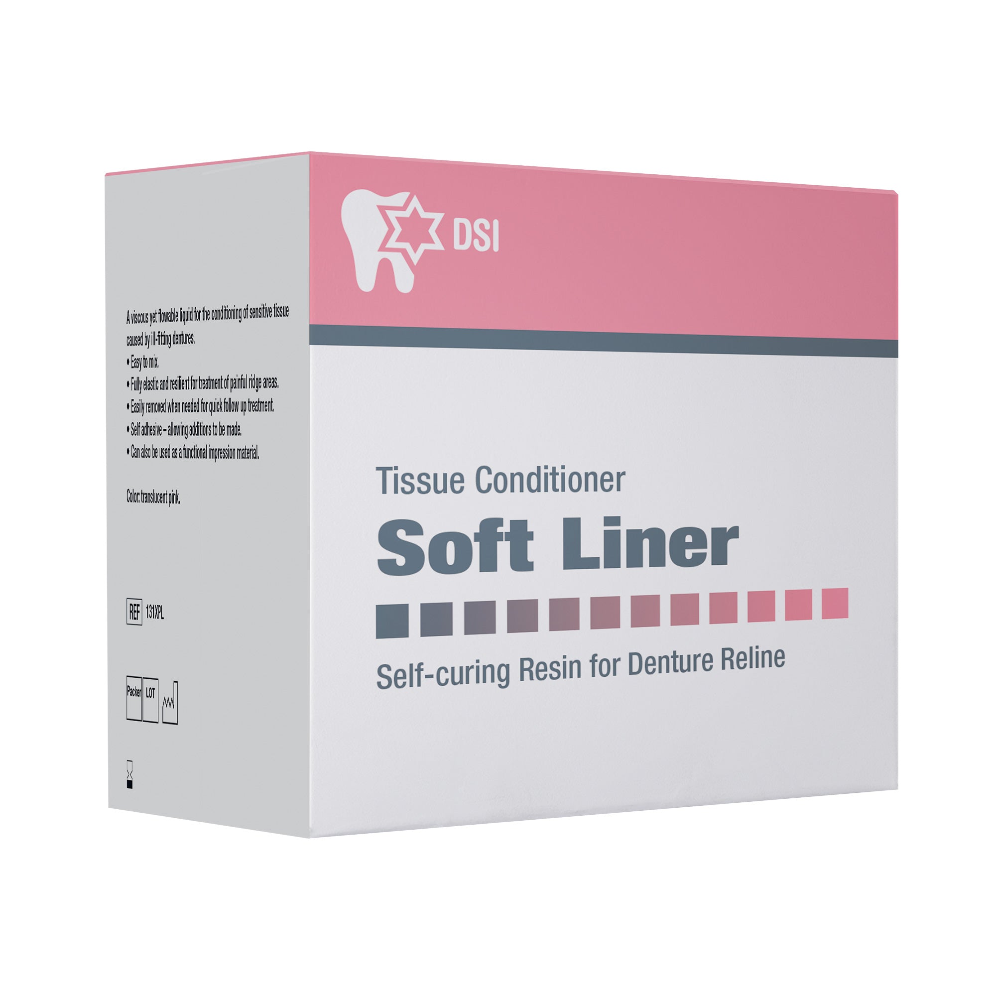 DIP Soft Liner Resin For Dentures Tissue Conditioner 2x50g + 100ml