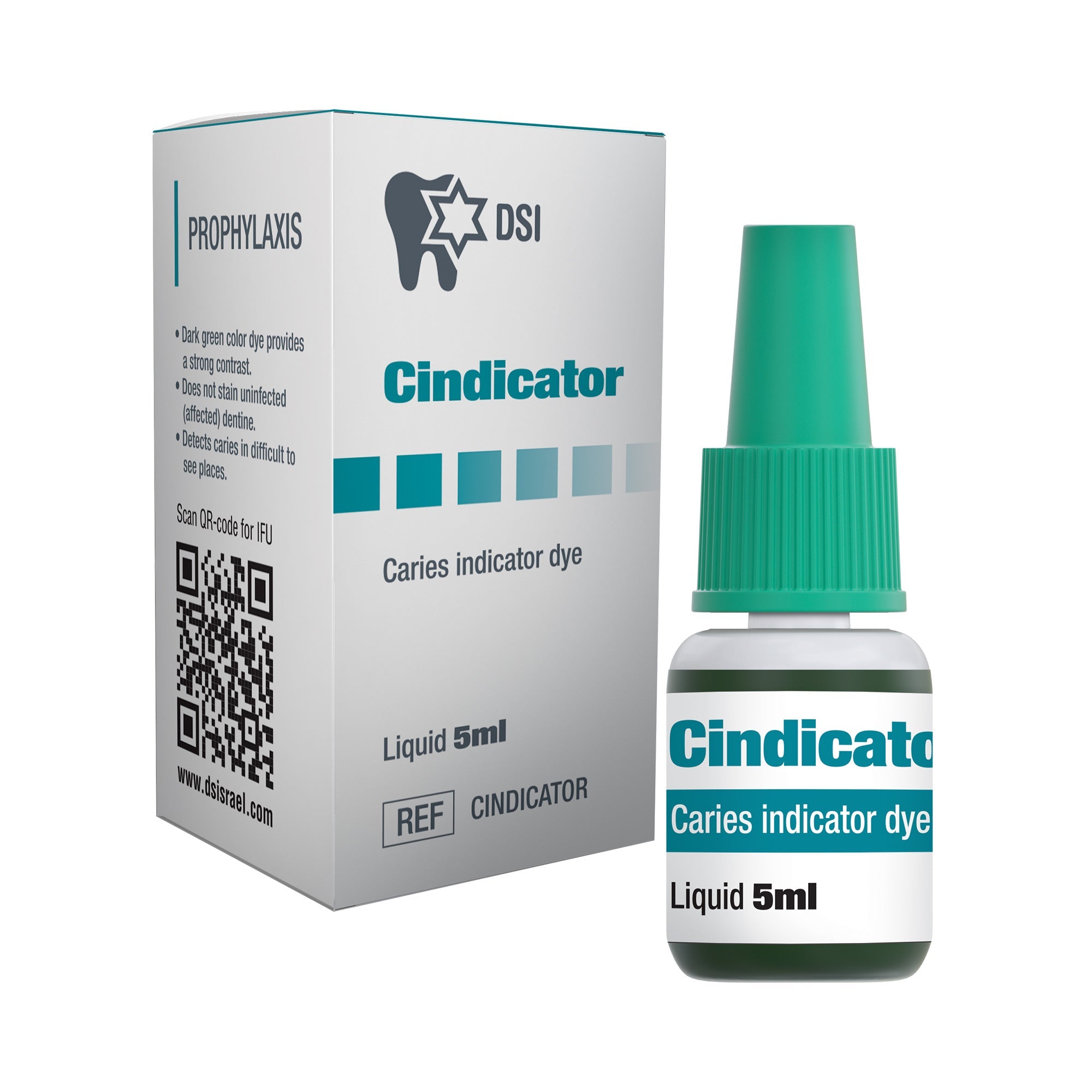 DIP Cindicator Dental Caries Indicator Detector Dye Green 5ml