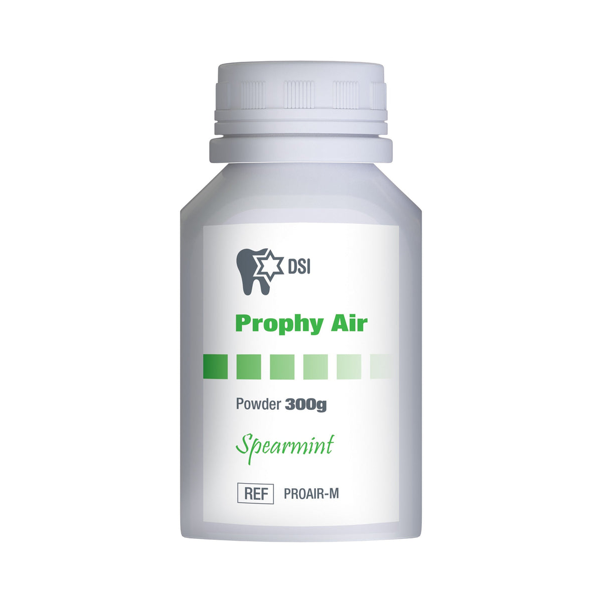 Bottle of dental prophylaxis air polishing powder