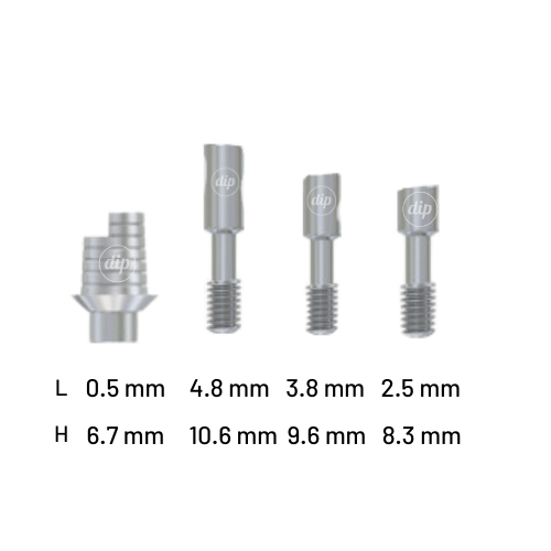 Rotational Angled CAD/CAM Ti-Base for Internal Hex RP 3.5