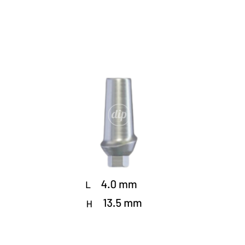 Straight Anatomic Titanium Abutment for Internal Hex RP 3.5