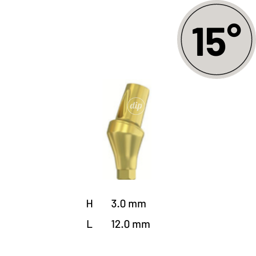 15° Angled Snap-On Transfer Abutment for Nobel Active® RP 4.3