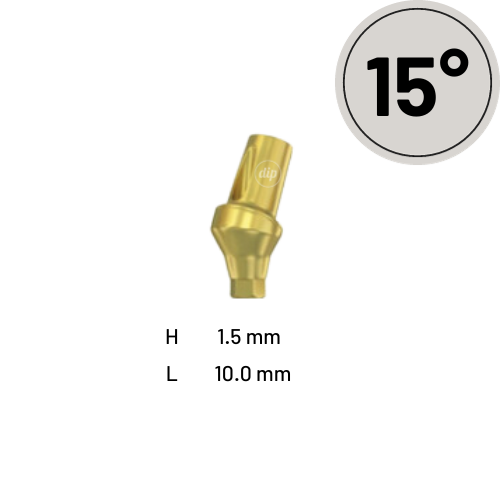 15° Angled Snap-On Transfer Abutment for Nobel Active® RP 4.3