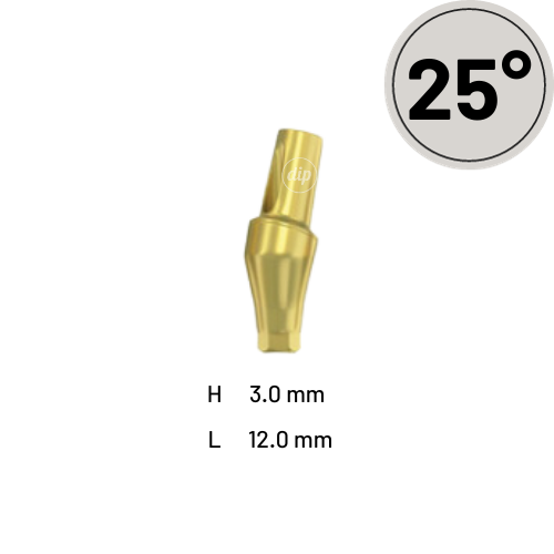 25° Angled Snap-On Transfer Abutment for Nobel Active® RP 4.3