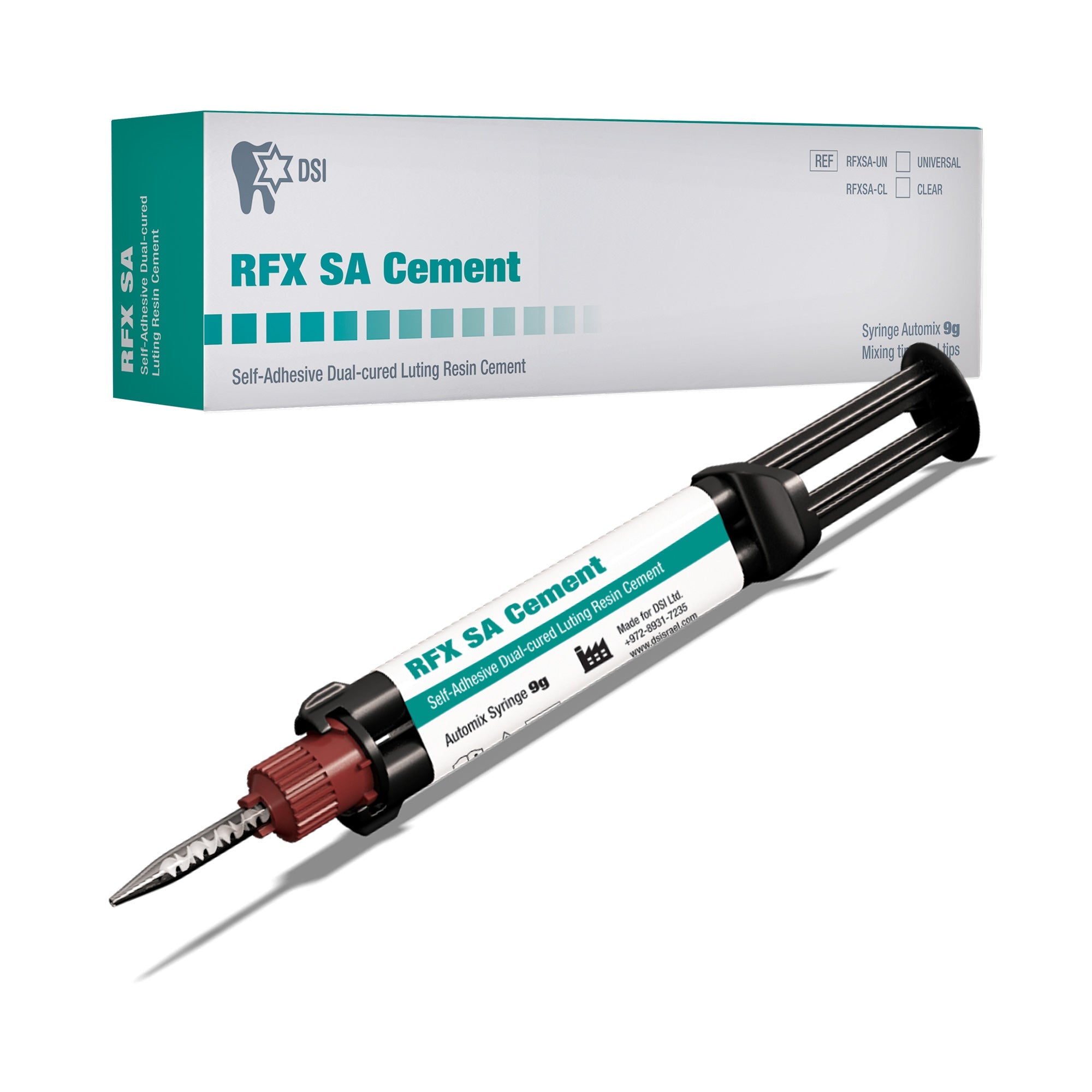 DIP RFX SA Dual-Cure Self-Adhesive Resin Cement For Crowns 9g