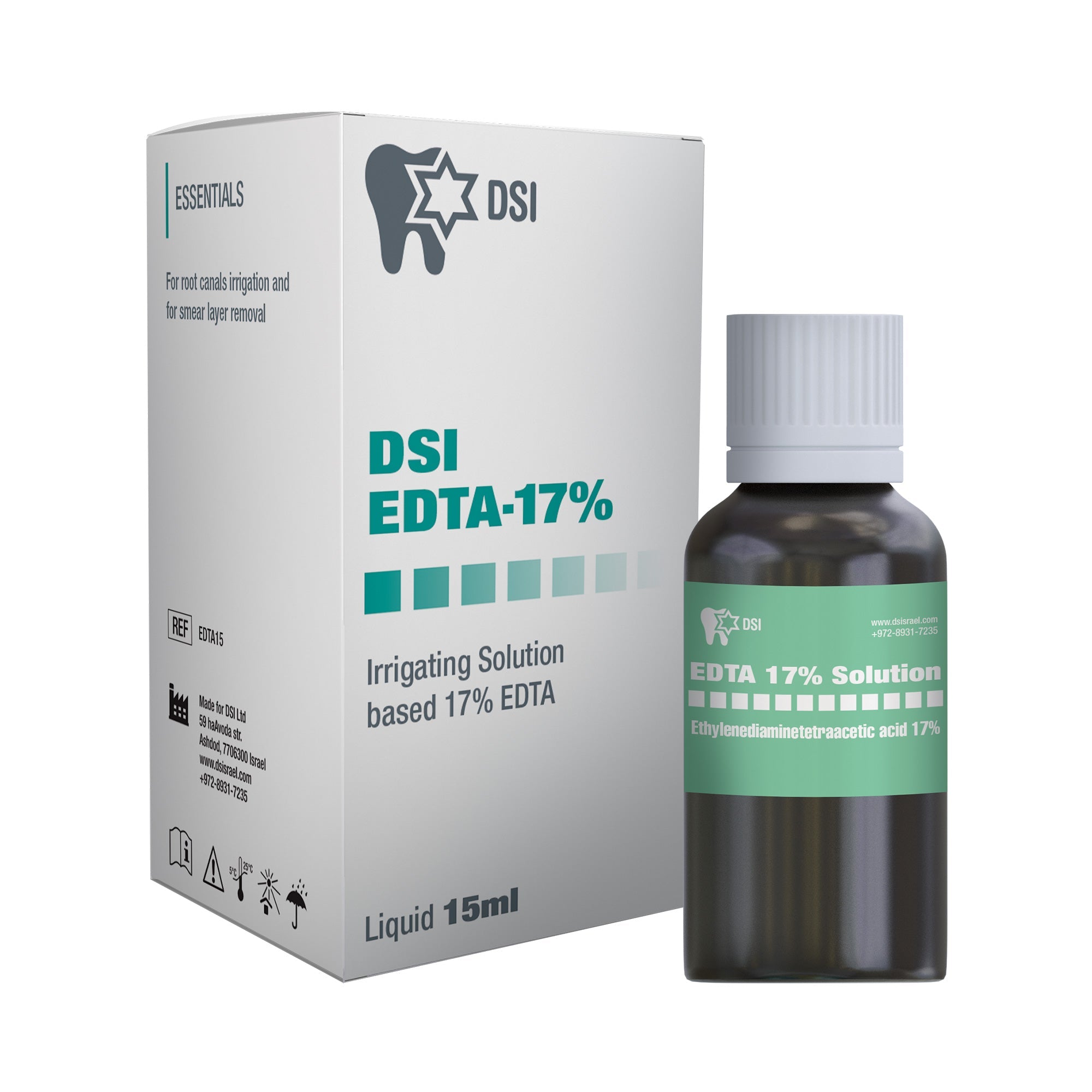 DIP EDTA 17% Solution Chelating & Decalcification Liquid For Root Canals