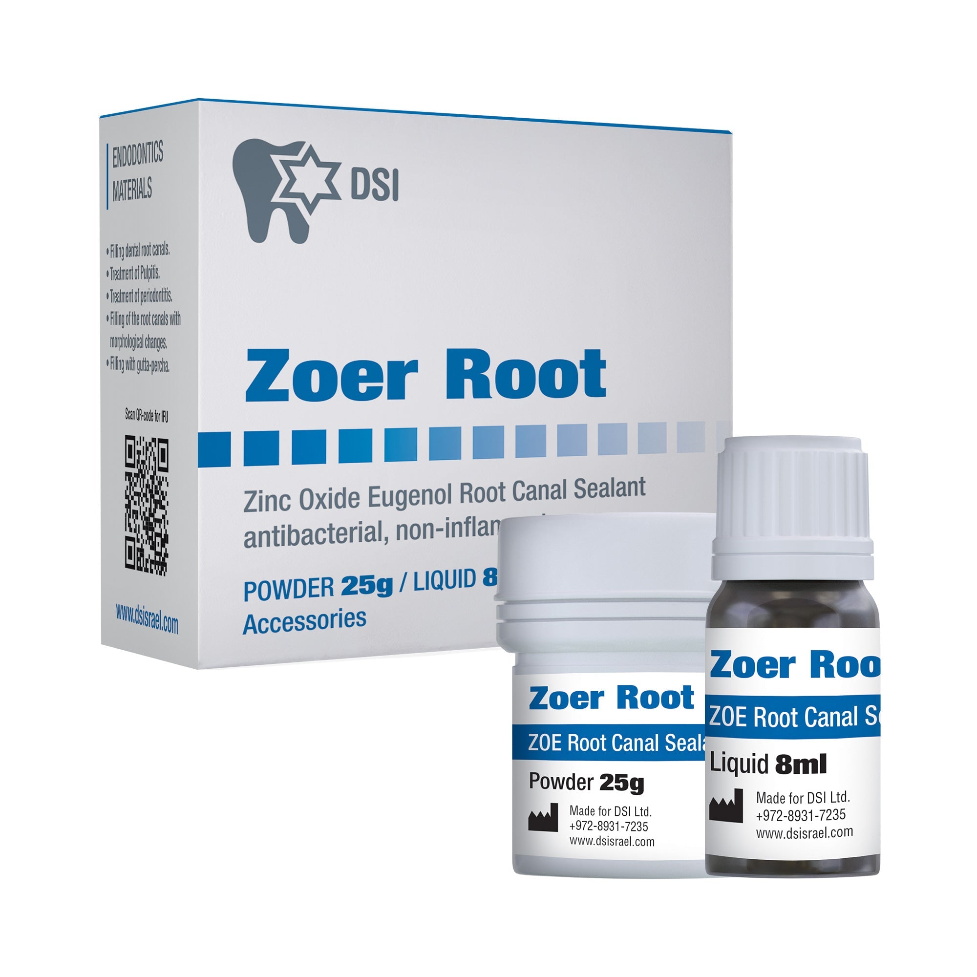 DIP Zoer Root - Zinc Oxide Eugenol Root Canal Sealer 25g + 8ml