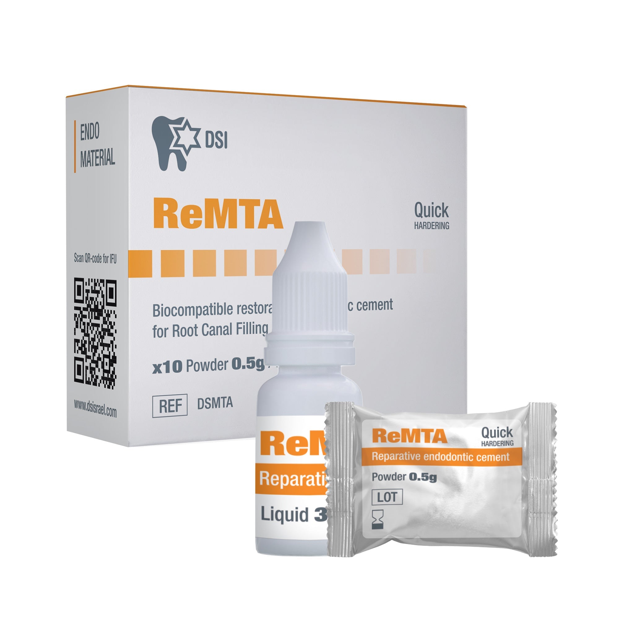 DIP ReMTA Biocompatible Cement For Root Canal Filling & Repair 5g + 3ml