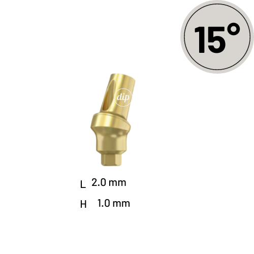 15° Angled Snap-On Transfer-Abutment for Internal Hex RP 3.5