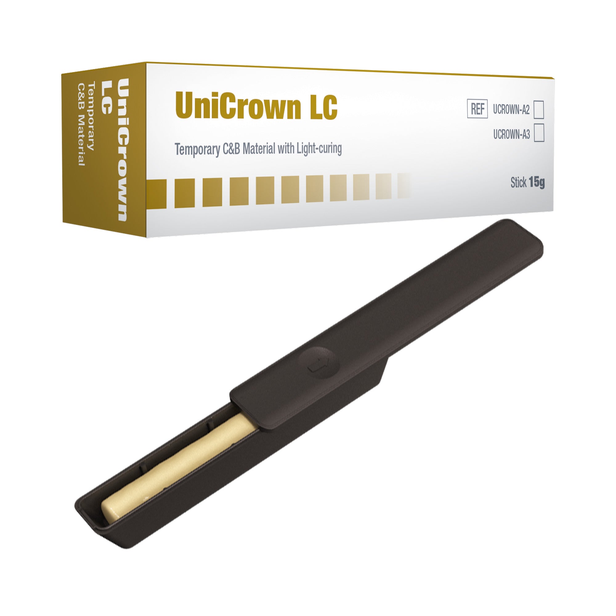 DIP UniCrown LC Light Curing Temporary Crown & Bridge Material 15g