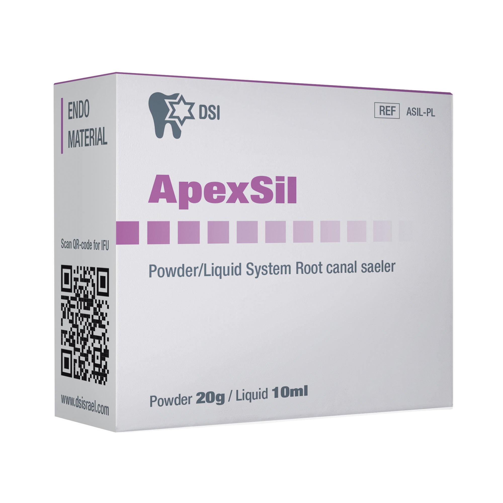 DSI Apexsil Endodontic Root Canal Sealer Powder 20g + Liquid 10ml