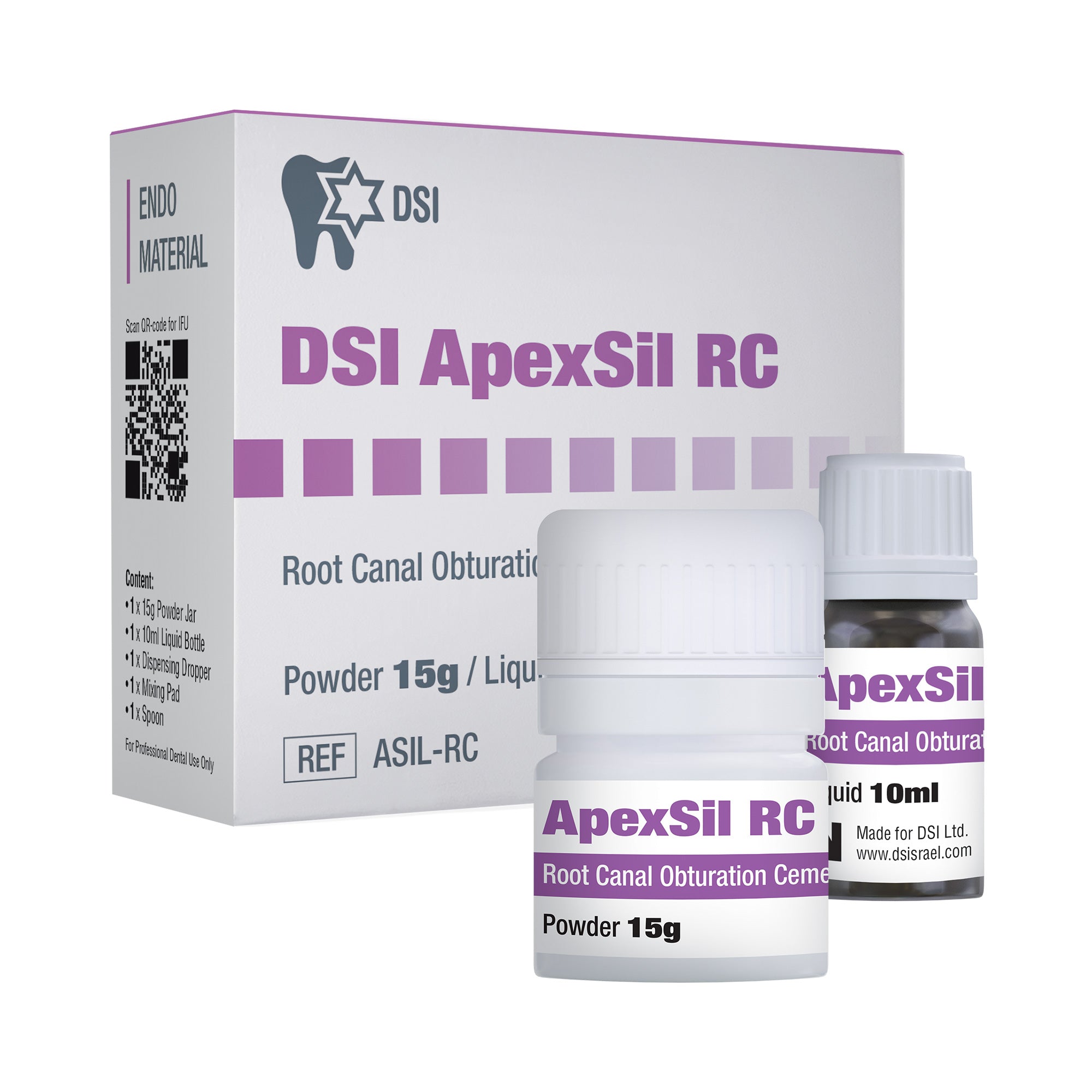 DIP Apexsil RC Zinc Oxide-Eugenol Based Root Canal Sealer 15g+10ml