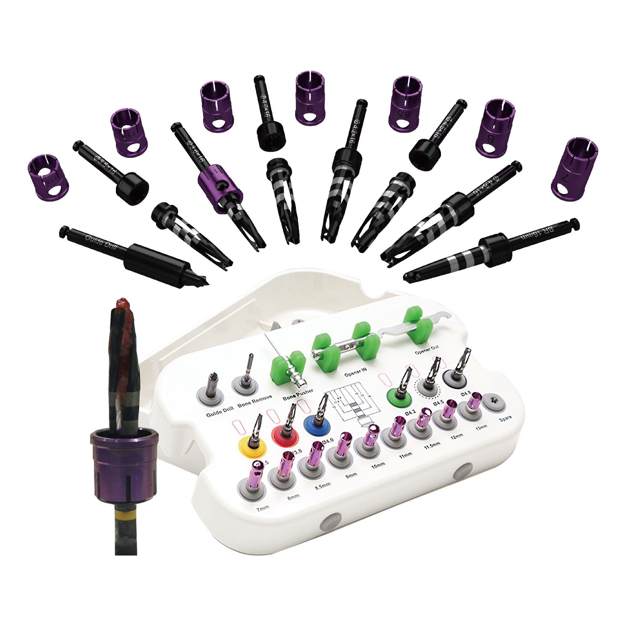 DIP One Drilling System Kit For Implant Osteotomy Preparation