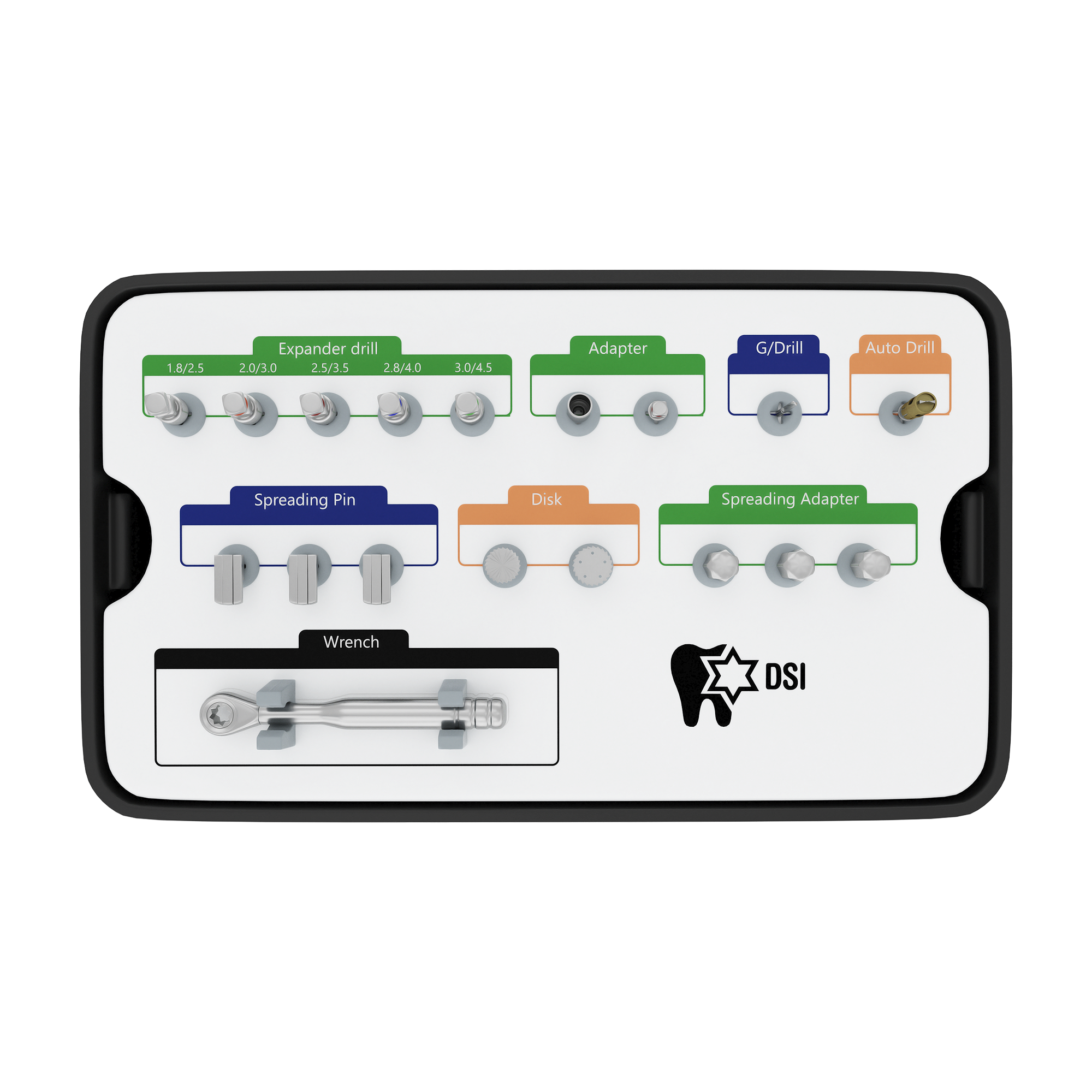 DIP Bone Multi System Ridge Spreading Bone Expansion Kit