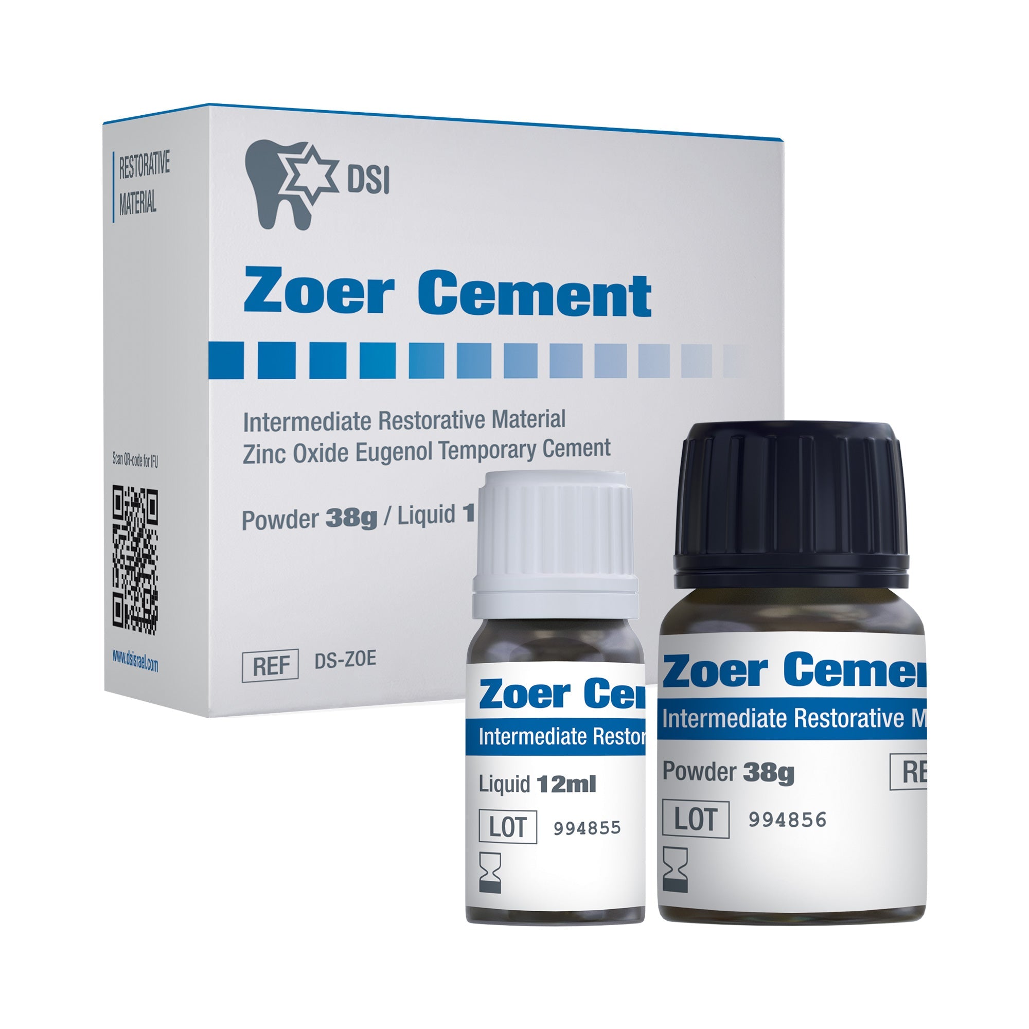 DIP Zoer Zinc Oxide Eugenol Temporary Cement (IRM) 38g + 12ml