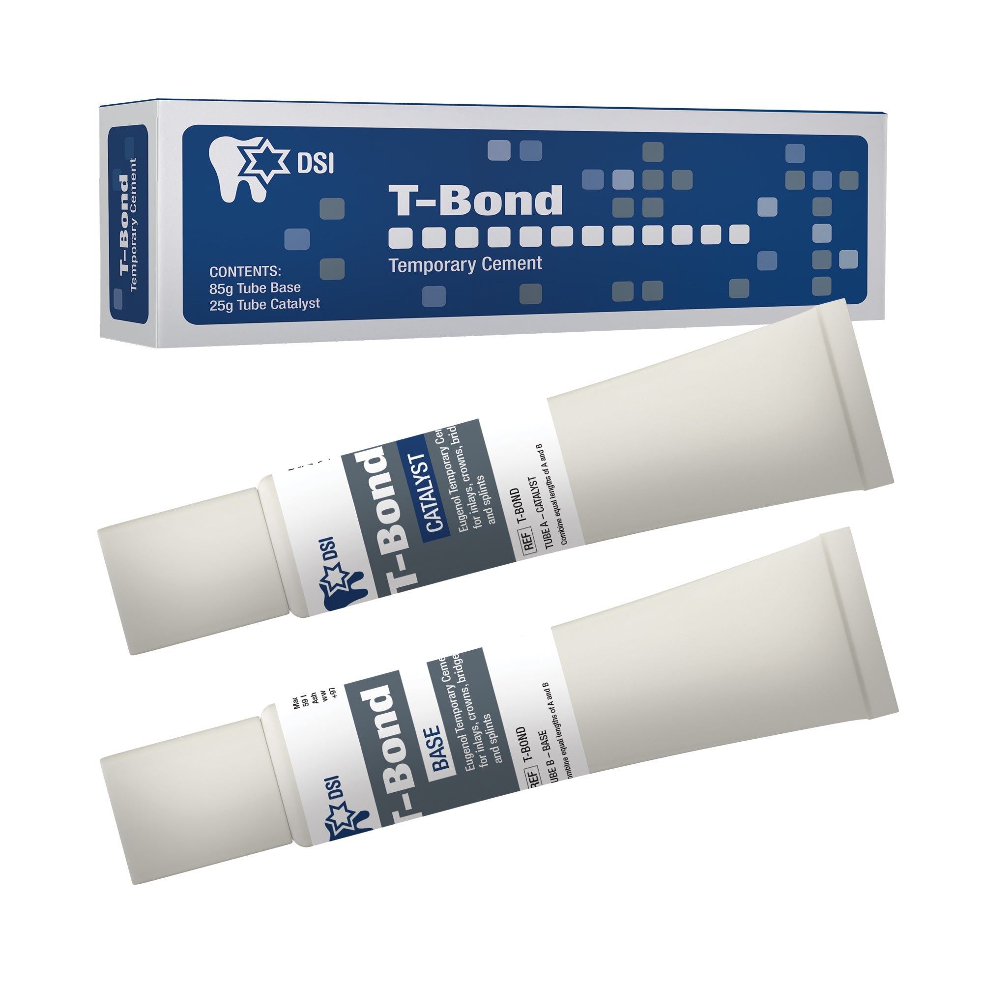 DIP T-Bond Temporary Cement For Crowns & Bridges Base+Catalyst 110g