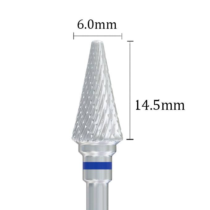 Wilson Cross Cut Pointed Cone standard Carbide Bur - 12.0mm