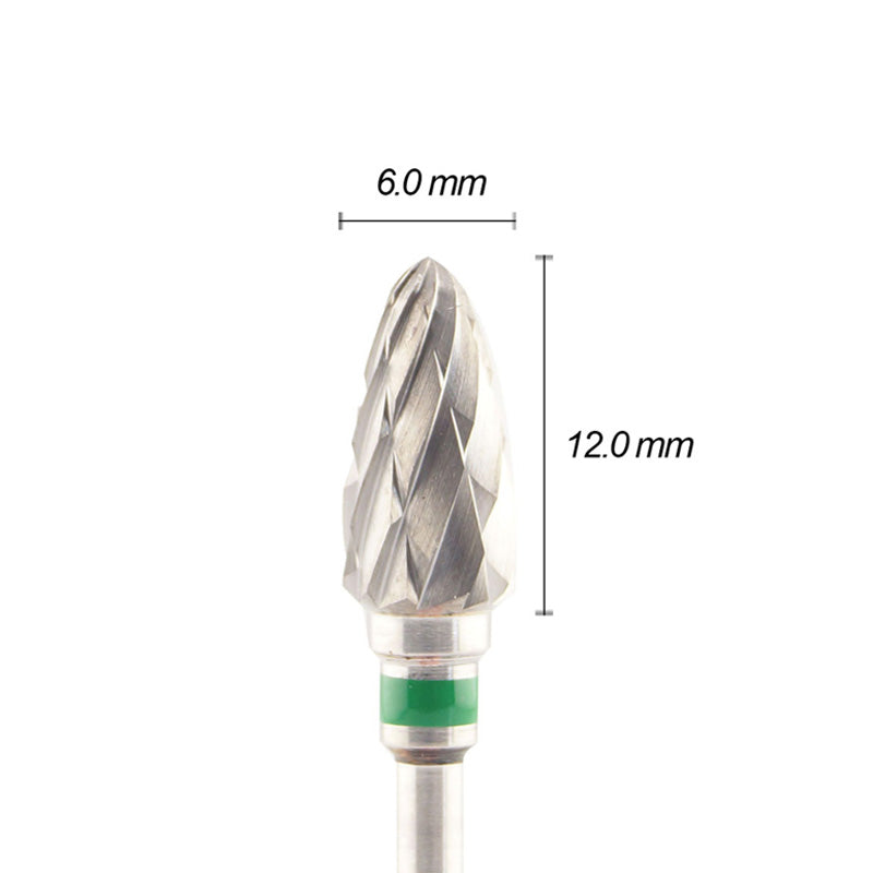 Wilson Cross Cut Flame Coarse Carbide Bur - 12.0mm