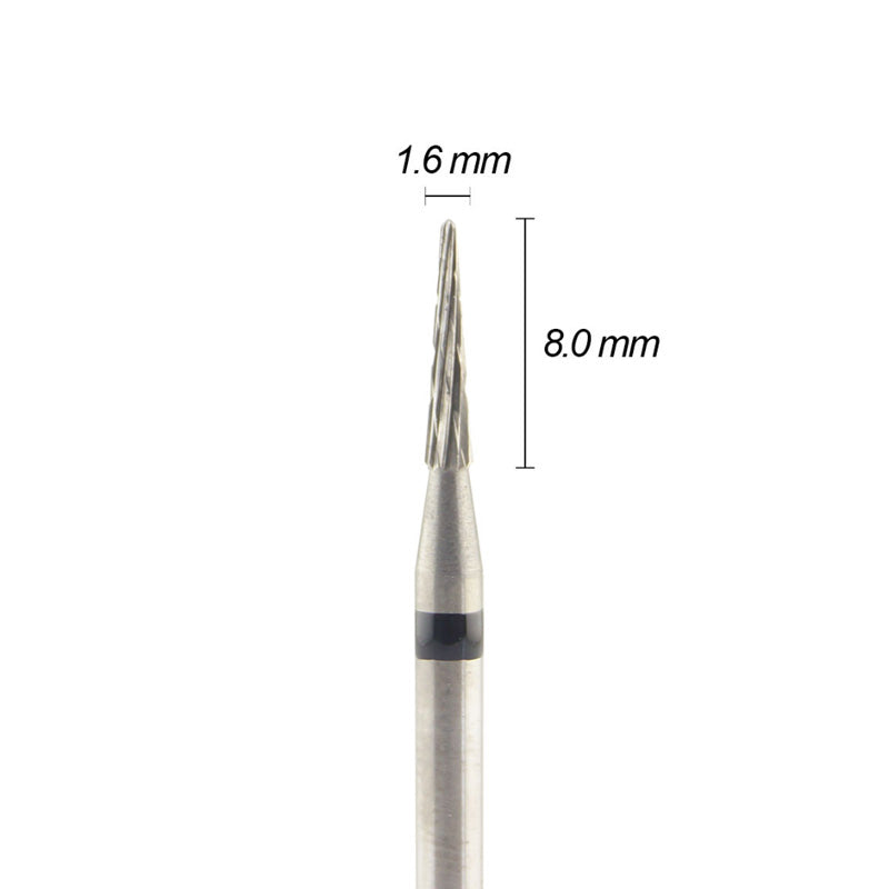 Wilson  Straight Edge Flame Super Coarse Carbide Bur - 8.0mm