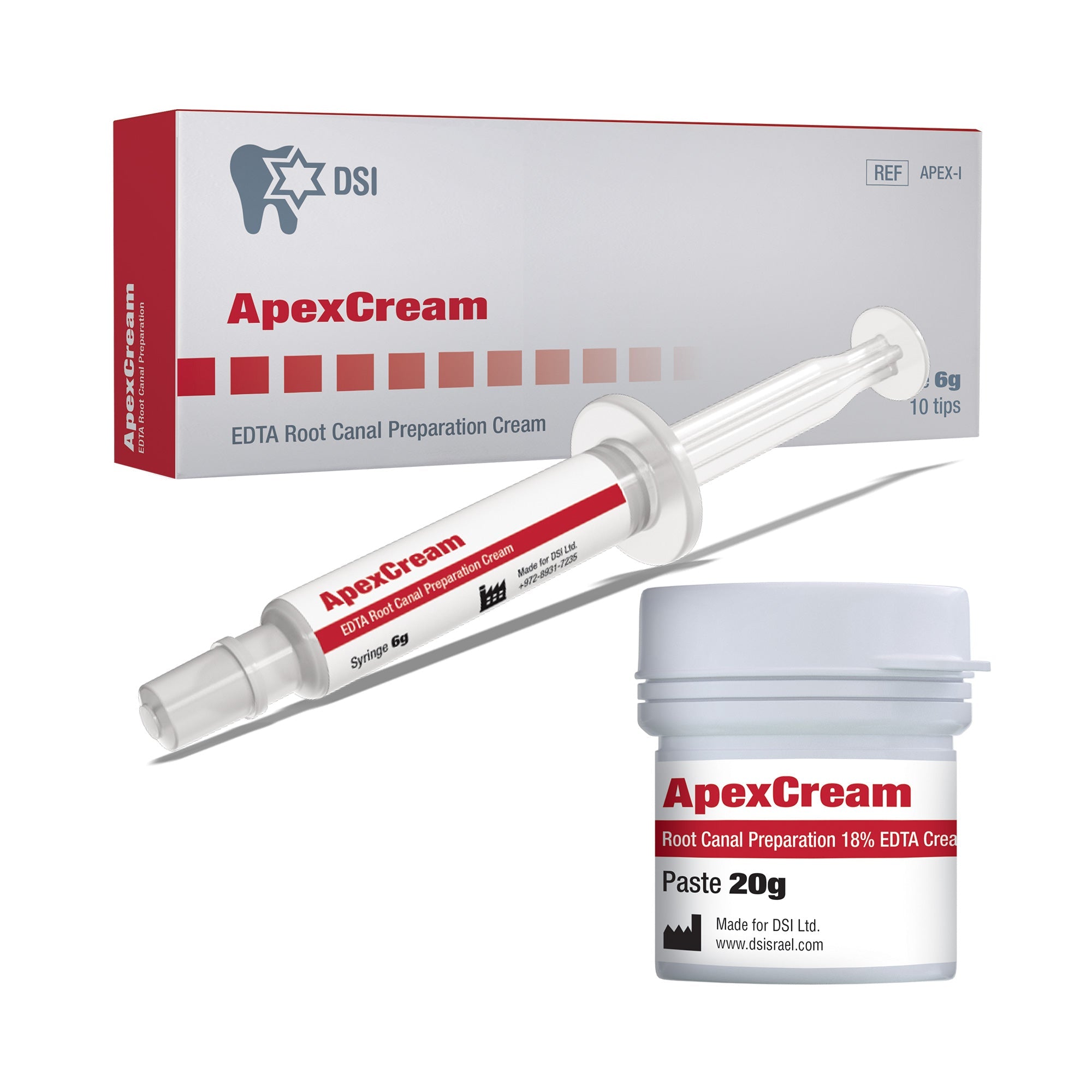 DIP ApexCream EDTA Cream 18% Smear Chelating Agent For Root Canal