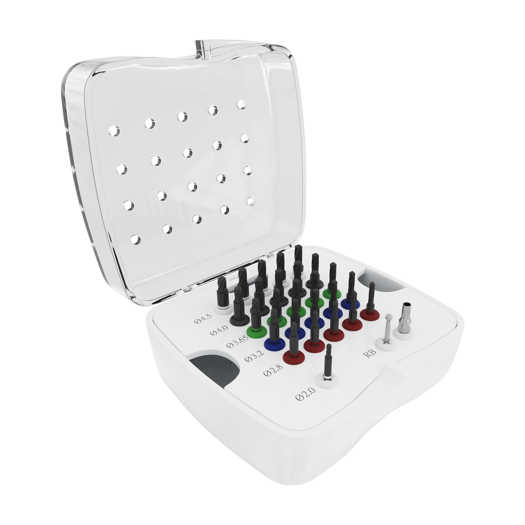 DSI DLC Step&Stop Drills Kit For Osteotomy Preparation Implant Installation