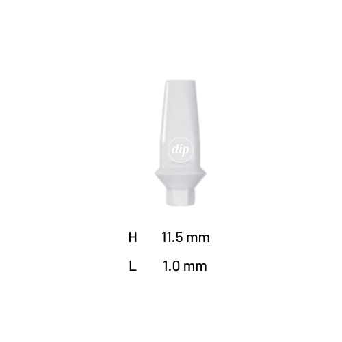 Straight Anatomic Peek Abutment for Nobel Active® RP 4.3