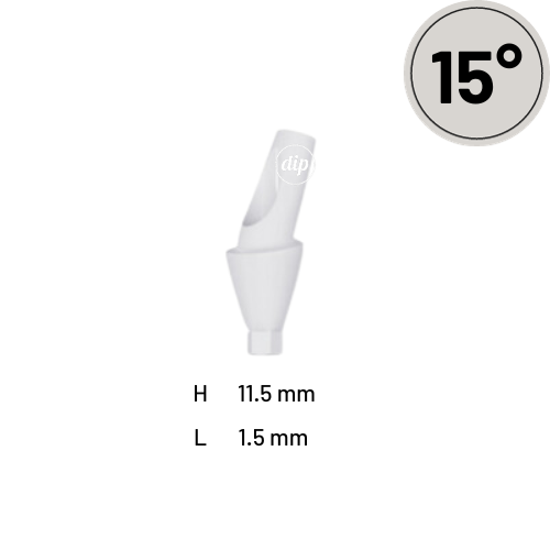 15° Angled Anatomic Peek Abutment for Nobel Active® NP 3.5