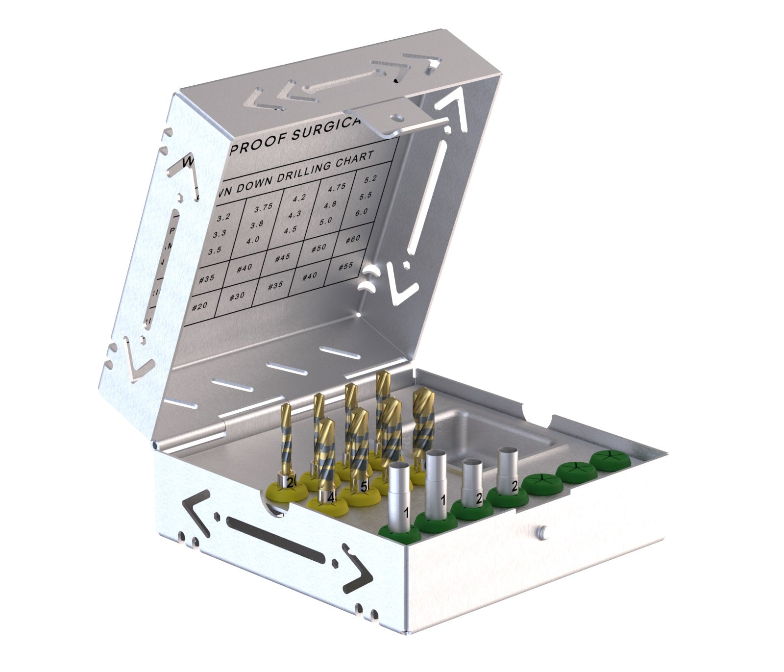 Crown Down WEARPROOF Surgical Drill Kit *PATENTED TECHNOLOGY