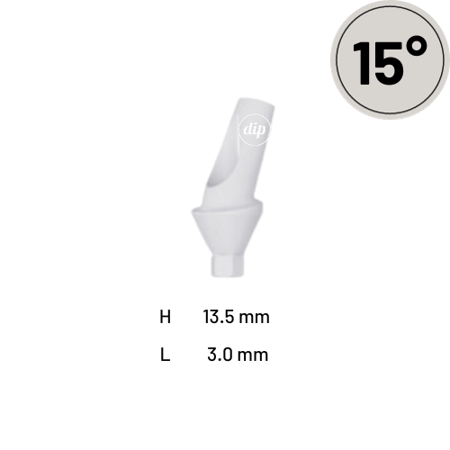 15° Angled Anatomic Peek Abutment for Nobel Active® RP 4.3