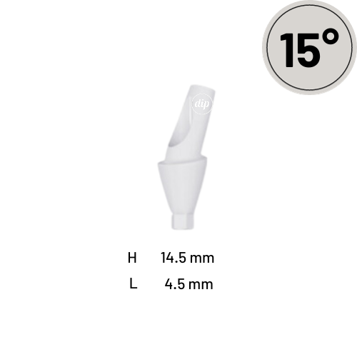 15° Angled Anatomic Peek Abutment for Nobel Active® NP 3.5