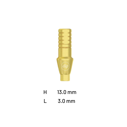 Straight Shoulder Titanium Abutment for Nobel Active® RP 4.3