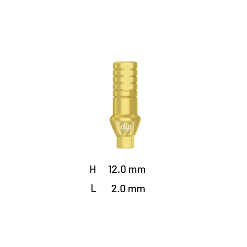 Straight Shoulder Titanium Abutment for Nobel Active® RP 4.3