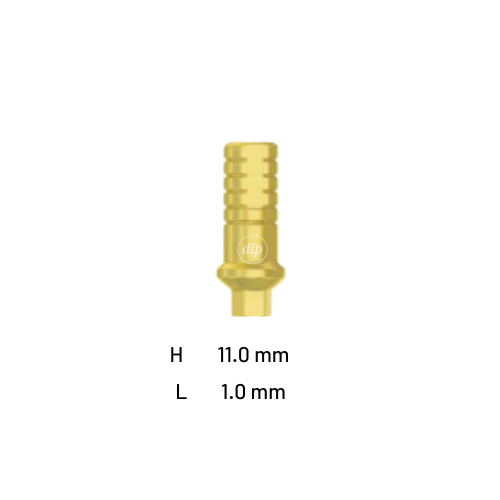 Straight Shoulder Titanium Abutment for Nobel Active® NP 3.5